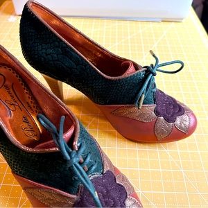 Poetic License cute heels Romantic rose leopard colorful